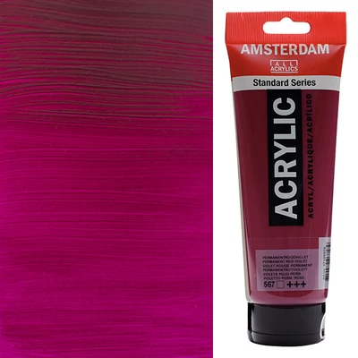 Talens Amsterdam akrilfesték, 250 ml - 567, permanent red violet