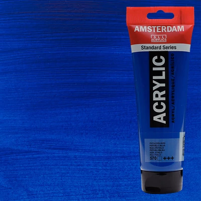 Talens Amsterdam akrilfesték, 250 ml - 570, phthalo blue