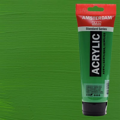 Talens Amsterdam akrilfesték, 250 ml - 618, permanent green light