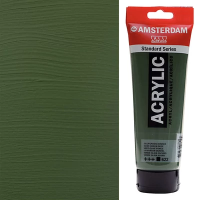 Talens Amsterdam akrilfesték, 250 ml - 622, olive green deep