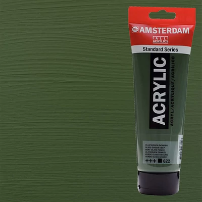 Talens Amsterdam akrilfesték, 250 ml - 622, olive green deep