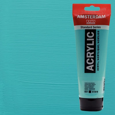 Talens Amsterdam akrilfesték, 250 ml - 661, turquoise green