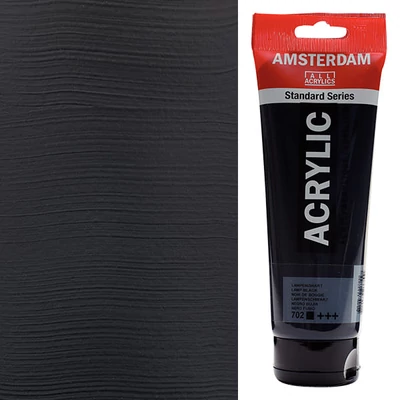 Talens Amsterdam akrilfesték, 250 ml - 702, lamp black