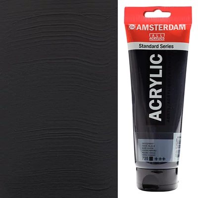 Talens Amsterdam akrilfesték, 250 ml - 735, oxide black