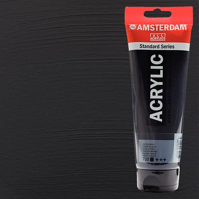 Talens Amsterdam akrilfesték, 250 ml - 735, oxide black
