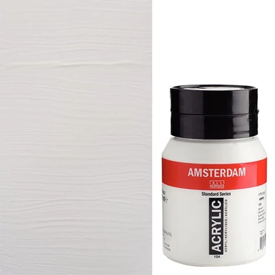 Talens Amsterdam akrilfesték, 500 ml - 104, zinc white