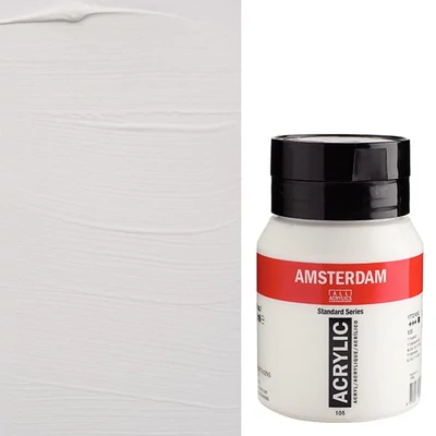 Talens Amsterdam akrilfesték, 500 ml - 105, titanium white