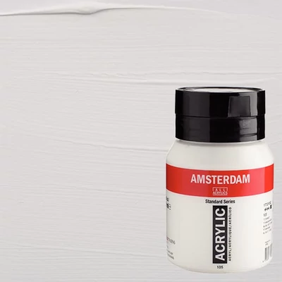 Talens Amsterdam akrilfesték, 500 ml - 105, titanium white