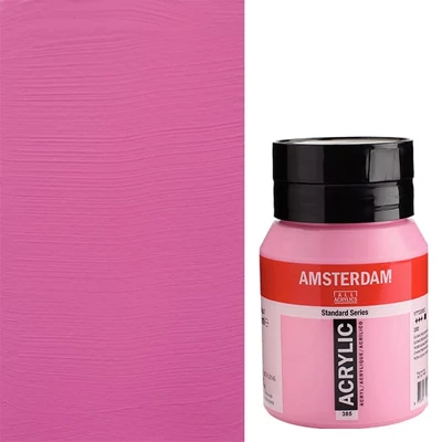 Talens Amsterdam akrilfesték, 500 ml - 385, quinacridone rose light