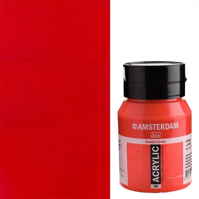 Talens Amsterdam akrilfesték, 500 ml - 396, naphthol red medium