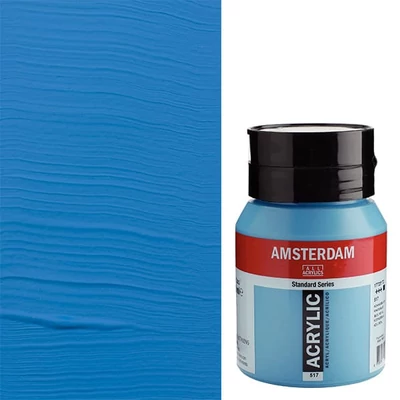 Talens Amsterdam akrilfesték, 500 ml - 517, king's blue