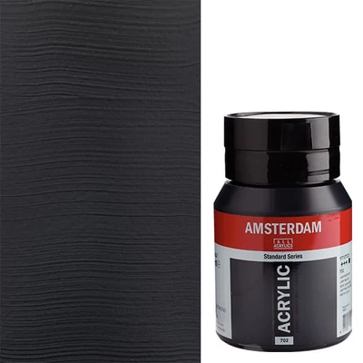 Talens Amsterdam akrilfesték, 500 ml - 702, lamp black