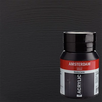 Talens Amsterdam akrilfesték, 500 ml - 735, oxide black