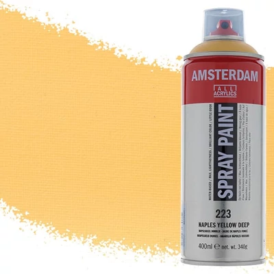 Talens Amsterdam vízbázisú akrilfesték spray, 400 ml - 223, naples yellow deep