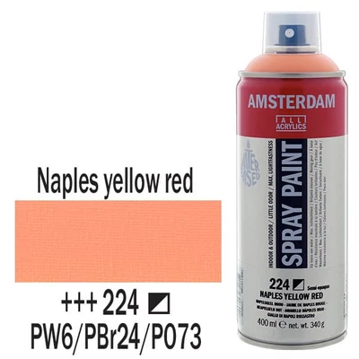 Talens Amsterdam vízbázisú akrilfesték spray, 400 ml - 224, naples yellow red