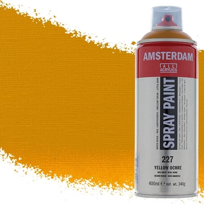 Talens Amsterdam vízbázisú akrilfesték spray, 400 ml - 227, yellow ochre