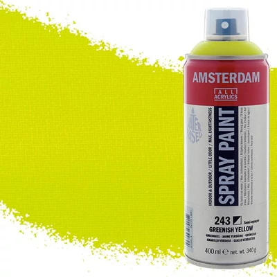 Talens Amsterdam vízbázisú akrilfesték spray, 400 ml - 243, greenish yellow