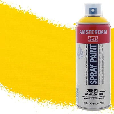 Talens Amsterdam vízbázisú akrilfesték spray, 400 ml - 268, azo yellow light