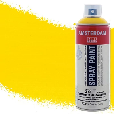 Talens Amsterdam vízbázisú akrilfesték spray, 400 ml - 272, transparent yellow medium