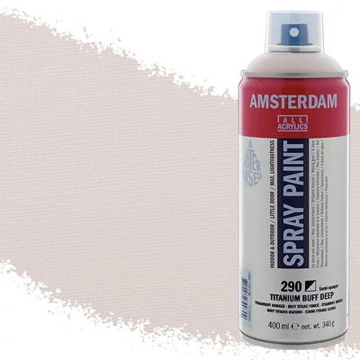 Talens Amsterdam vízbázisú akrilfesték spray, 400 ml - 290, titanium buff deep