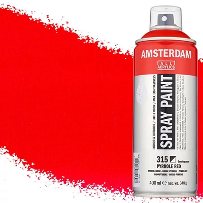 Talens Amsterdam vízbázisú akrilfesték spray, 400 ml - 315, pyrrole red