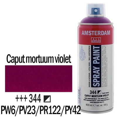 Talens Amsterdam vízbázisú akrilfesték spray, 400 ml - 344, caput mortuum violet