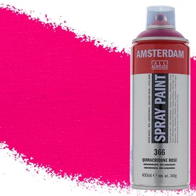 Talens Amsterdam vízbázisú akrilfesték spray, 400 ml - 366, quinacridone rose
