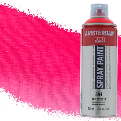 Talens Amsterdam vízbázisú akrilfesték spray, 400 ml - 384, reflex rose