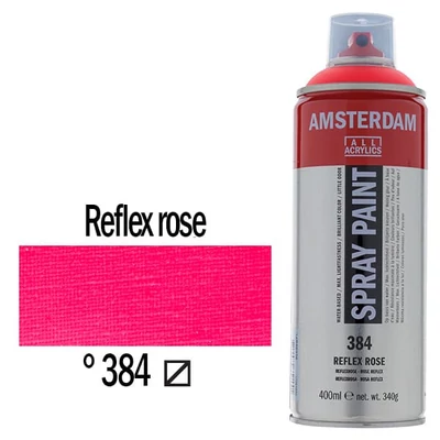 Talens Amsterdam vízbázisú akrilfesték spray, 400 ml - 384, reflex rose