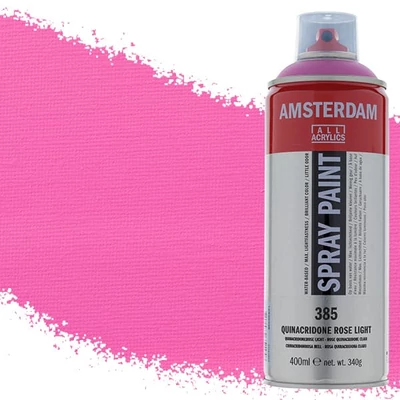 Talens Amsterdam vízbázisú akrilfesték spray, 400 ml - 385, quinacridone rose light