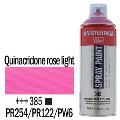 Talens Amsterdam vízbázisú akrilfesték spray, 400 ml - 385, quinacridone rose light