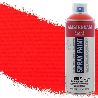 Talens Amsterdam vízbázisú akrilfesték spray, 400 ml - 398, naphthol red light
