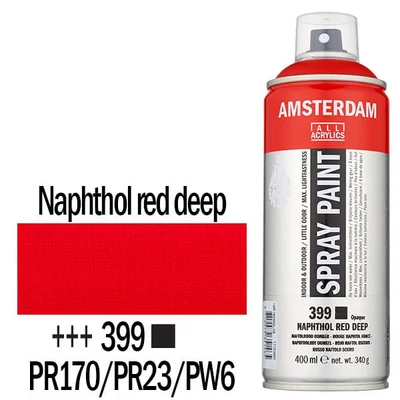 Talens Amsterdam vízbázisú akrilfesték spray, 400 ml - 399, naphthol red deep