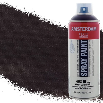Talens Amsterdam vízbázisú akrilfesték spray, 400 ml - 403, vandyke brown