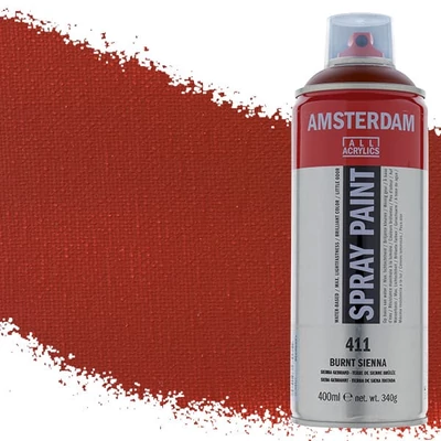 Talens Amsterdam vízbázisú akrilfesték spray, 400 ml - 411, burnt sienna