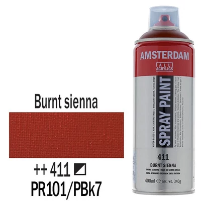 Talens Amsterdam vízbázisú akrilfesték spray, 400 ml - 411, burnt sienna
