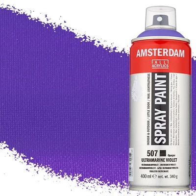 Talens Amsterdam vízbázisú akrilfesték spray, 400 ml - 507, ultramarine violet