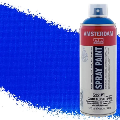 Talens Amsterdam vízbázisú akrilfesték spray, 400 ml - 512, cobalt blue