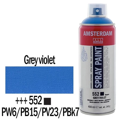 Talens Amsterdam vízbázisú akrilfesték spray, 400 ml - 552, grey violet