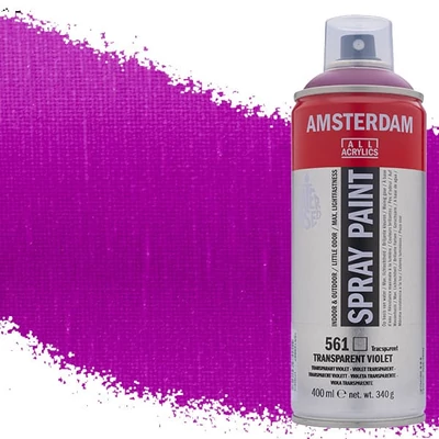Talens Amsterdam vízbázisú akrilfesték spray, 400 ml - 561, transparent violet