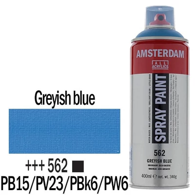 Talens Amsterdam vízbázisú akrilfesték spray, 400 ml - 562, greyish blue