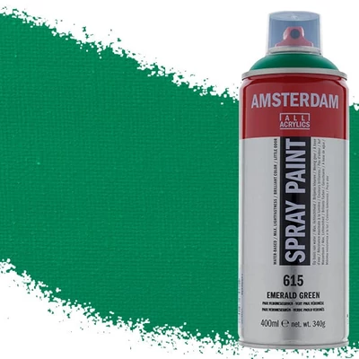 Talens Amsterdam vízbázisú akrilfesték spray, 400 ml - 615, emerald green