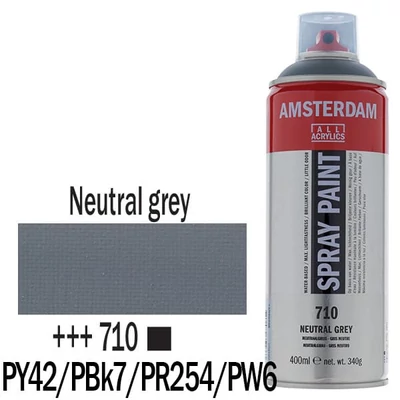 Talens Amsterdam vízbázisú akrilfesték spray, 400 ml - 710, neutral grey