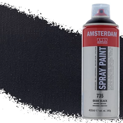 Talens Amsterdam vízbázisú akrilfesték spray, 400 ml - 735, oxide black
