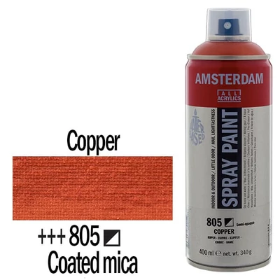Talens Amsterdam vízbázisú akrilfesték spray, 400 ml - 805, copper