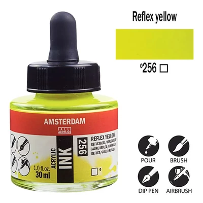 Talens Amsterdam akriltinta, 30 ml - 256, reflex yellow