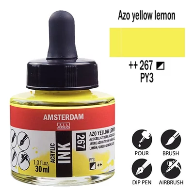 Talens Amsterdam akriltinta, 30 ml - 267, azo yellow lemon