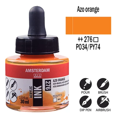 Talens Amsterdam akriltinta, 30 ml - 276, azo orange