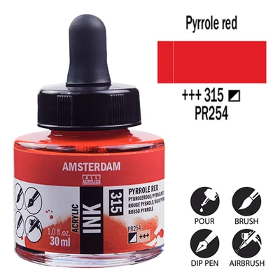 Talens Amsterdam akriltinta, 30 ml - 315, pyrrole red