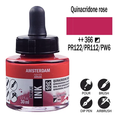 Talens Amsterdam akriltinta, 30 ml - 366, quinacridone rose